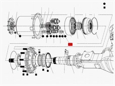 Кільце стопорне сателіта колісного редуктора T216891 FC467A577AA