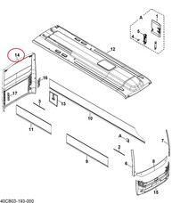 Панель задня автобуса OTOKAR 13A02-58160-AA