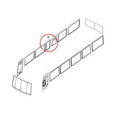 Скло бічне праве №4 (невелике) OTOKAR 13N30-67026-BA