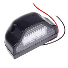 Ліхтар підсвічування номерного знаку LED 24V (чорний корпус) (в-во S.I.L.A. AC) ПН-2-05 LED