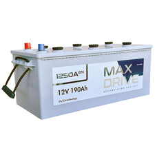 Акумулятор стартерний 190Аh 6СТ-190 MAX DRIVE MF (+/-) EN1250 510х223х214 Турція 690 80 03