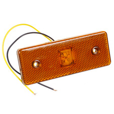 Ліхтар бокового габариту LED (прямокутний, плоский) жовтий (з проводами) 0017.3731-02